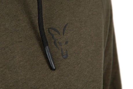 Sudadera Fox Collection LW Verde y Negra de cremallera - Tienda Carpfishing