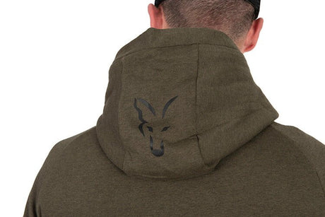 Sudadera Fox Collection LW Verde y Negra de cremallera - Tienda Carpfishing