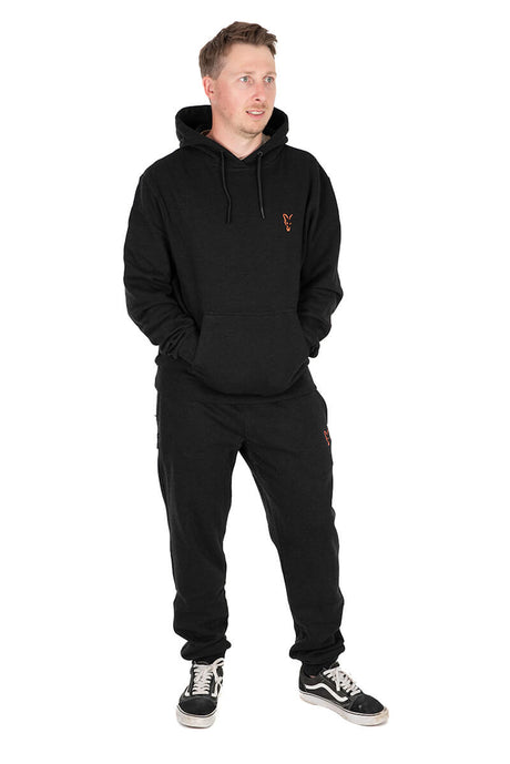 Sudadera Fox Collection Negra y Naranja - Tienda Carpfishing