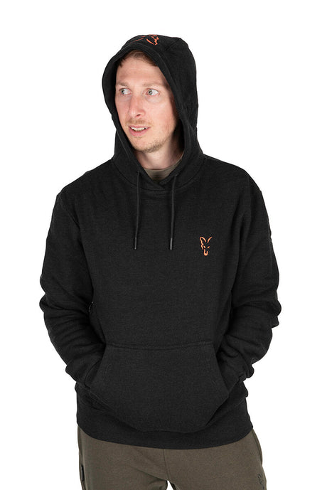 Sudadera Fox Collection Negra y Naranja - Tienda Carpfishing