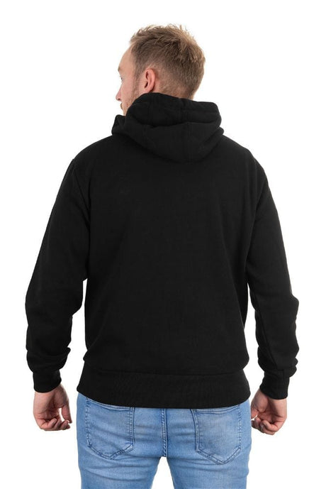 Sudadera Fox negra/camo con capucha 3XL - Tienda Carpfishing