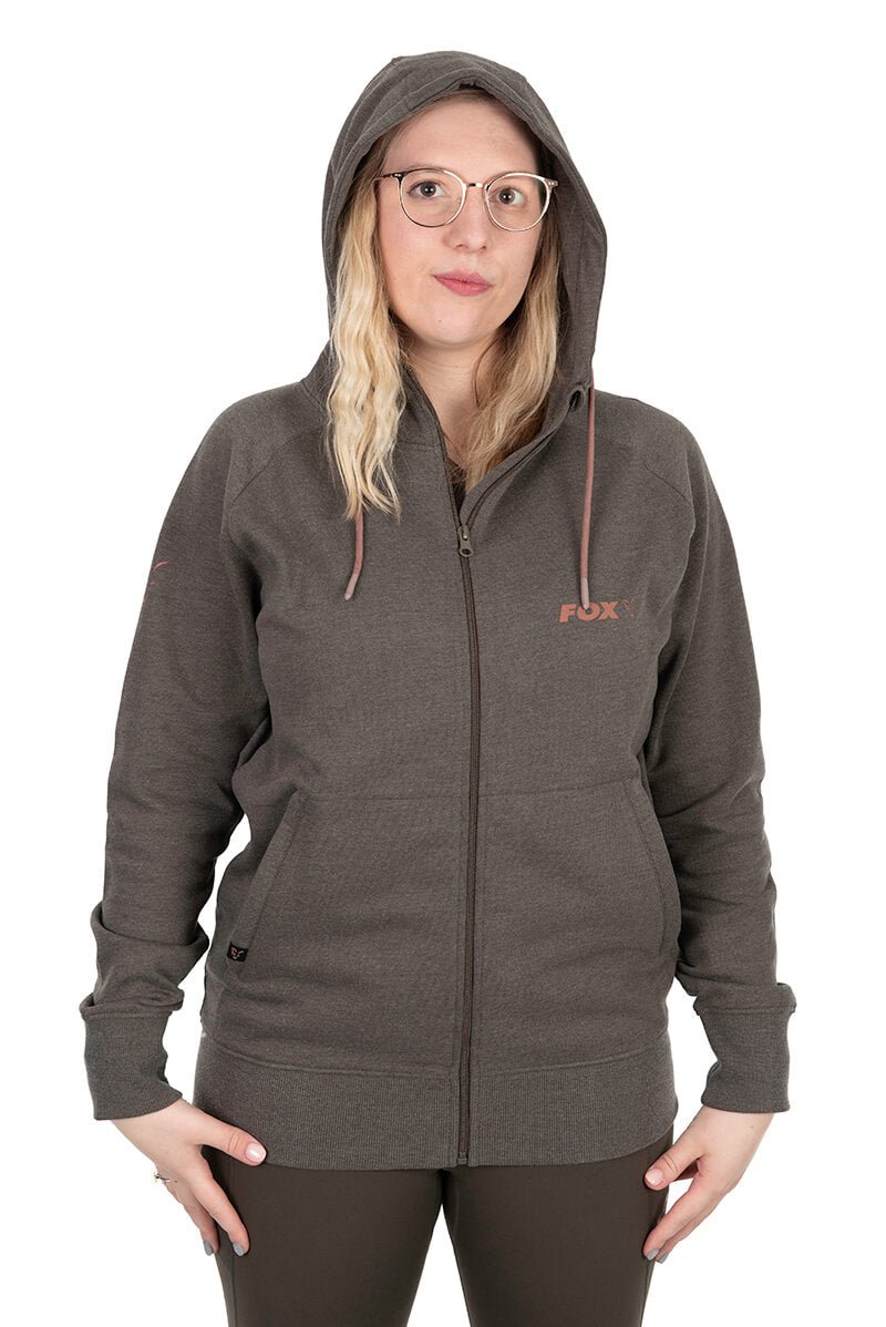 Sudadera Mujer Fox WC Zipped Verde - Tienda Carpfishing