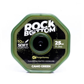 Trenzado Ridge Monkey Tungsteno Rock Bottom Camo Green 10 m - Tienda Carpfishing